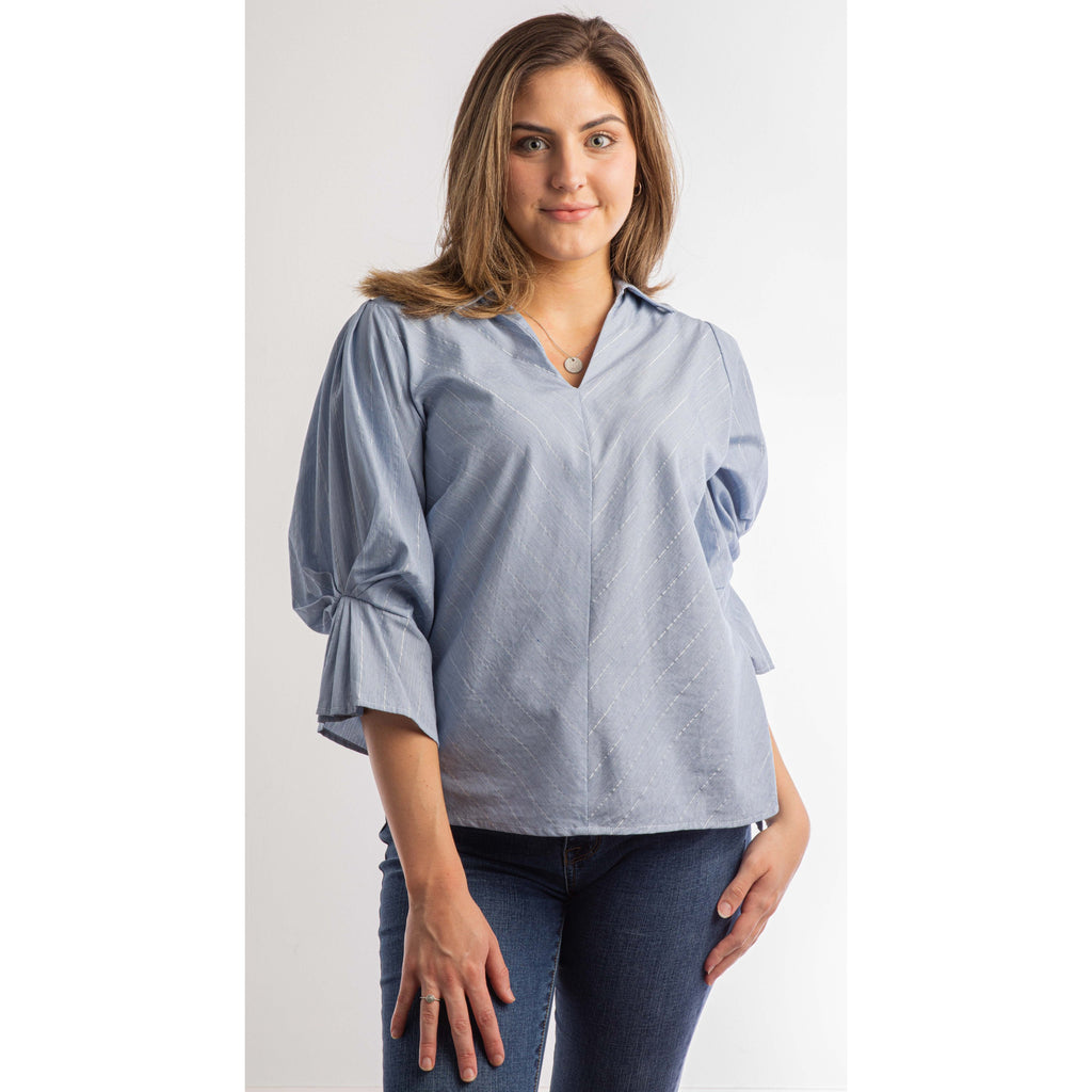 Blue Posy Top