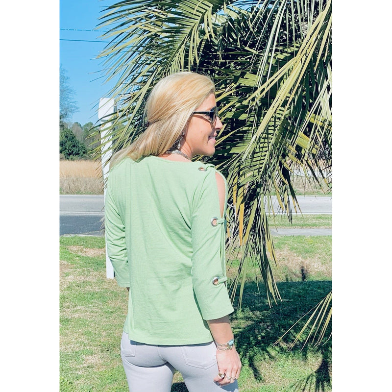 Open Sleeve Pullover top