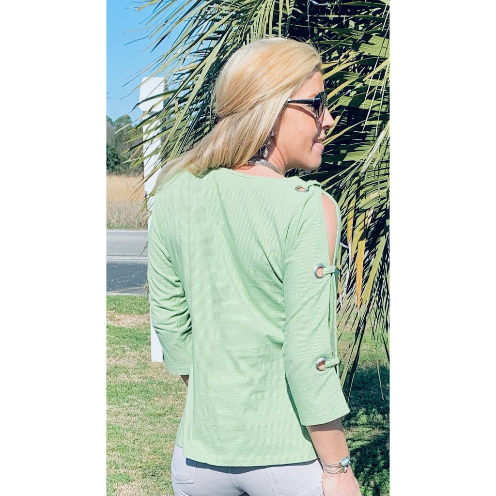 Open Sleeve Pullover top