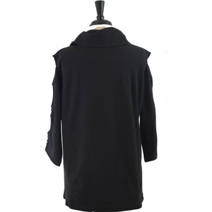 Cozy Chic tunic Black